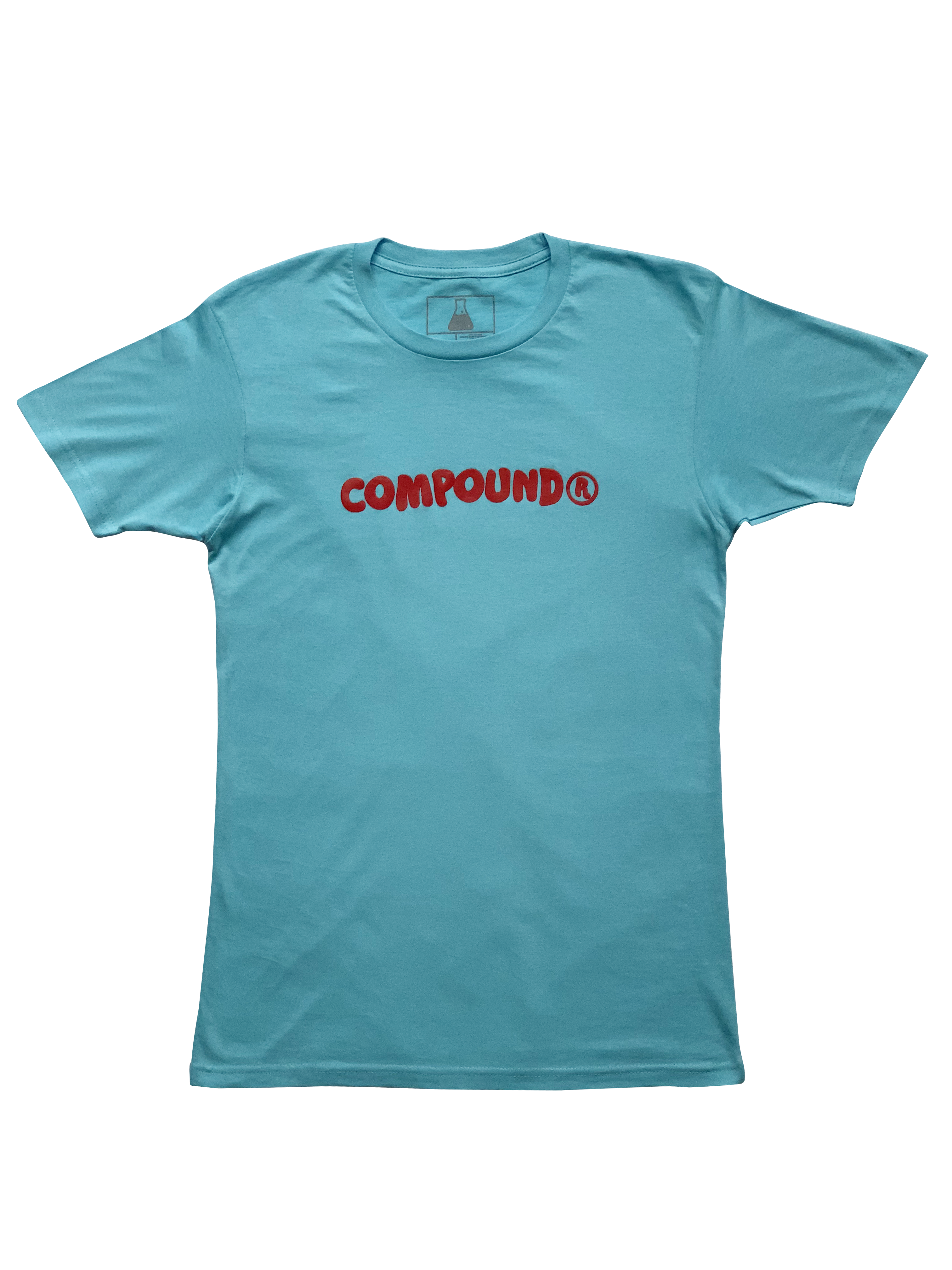 Compound Marshmallow Crew Neck T-Shirt (Aqua)