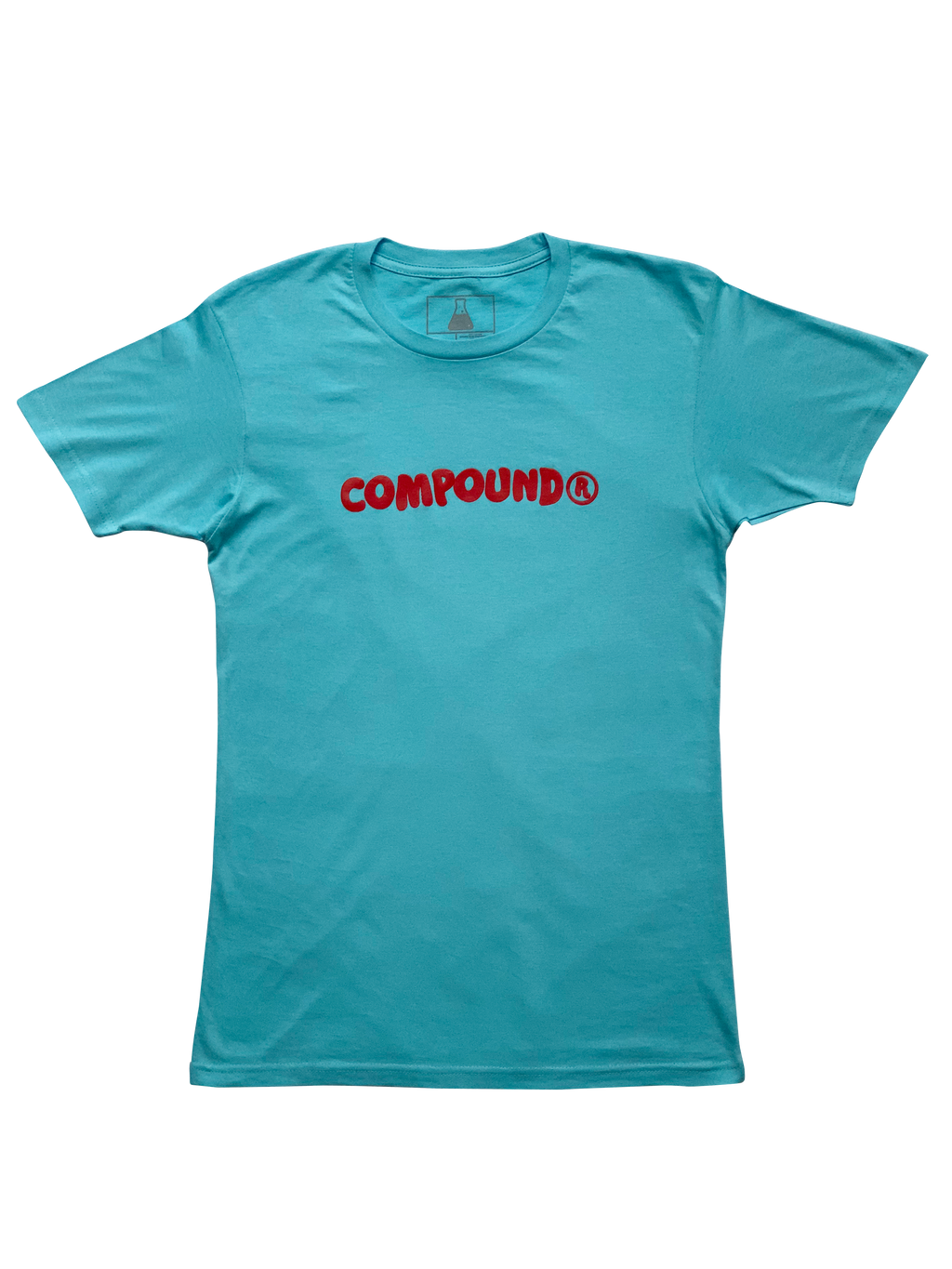 Compound Marshmallow Crew Neck T-Shirt (Aqua)