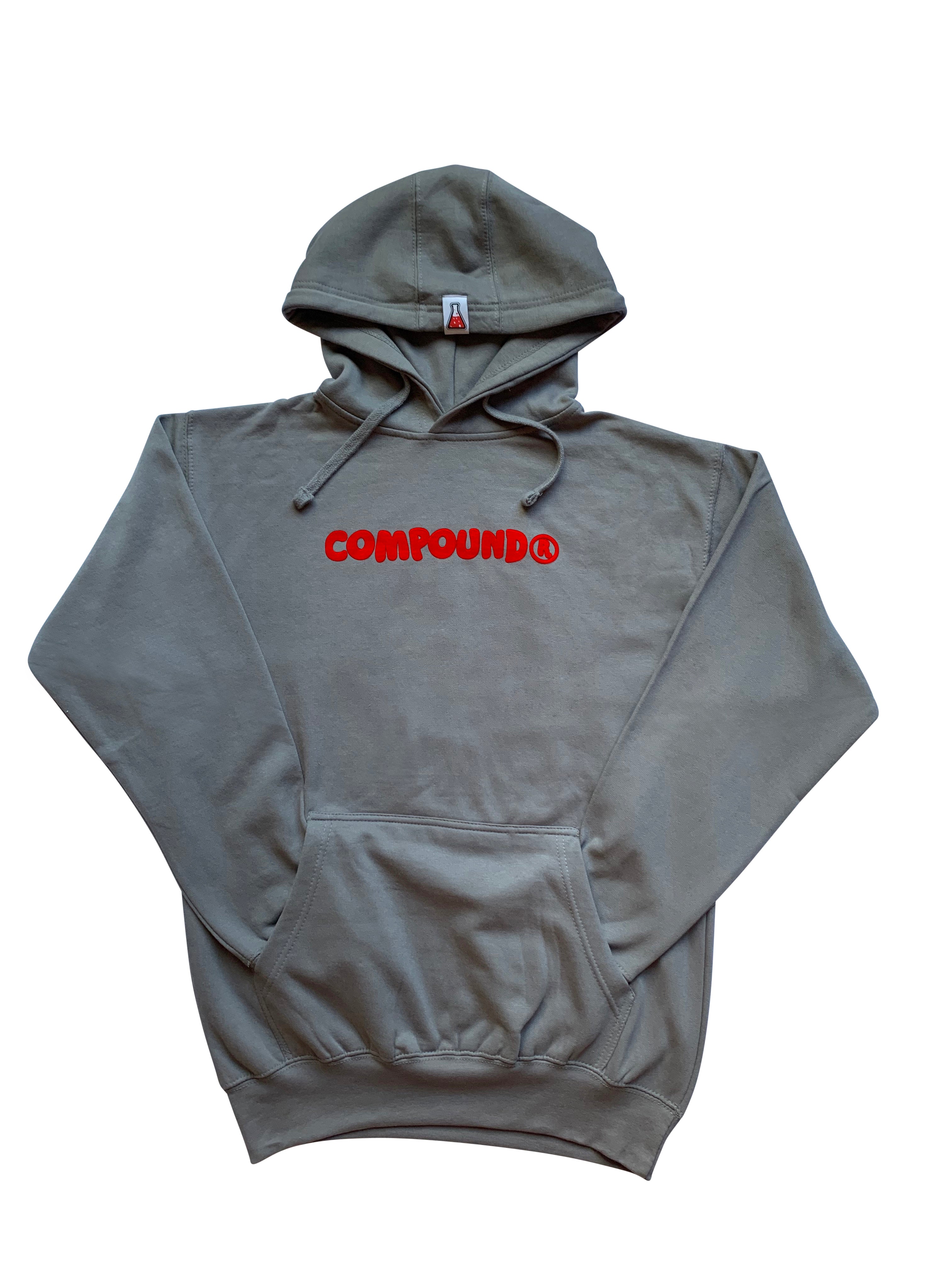 Compound Marshmallow Fleece Pullover Hoodie (Slate Grey)